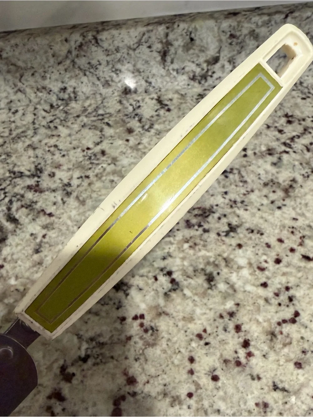 Vintage Ekco Stainless Steel & Green Icing Spatula Icing Spreader